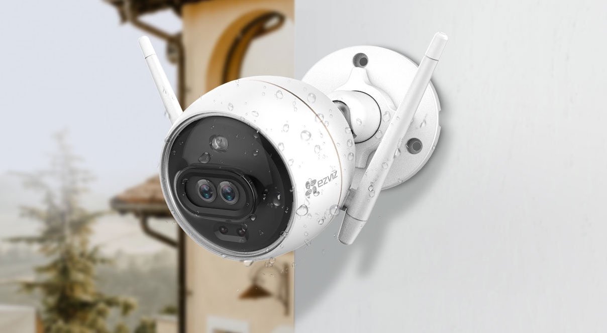 Ezviz C3x Dual Lens Smart Security Camera Outdoors
