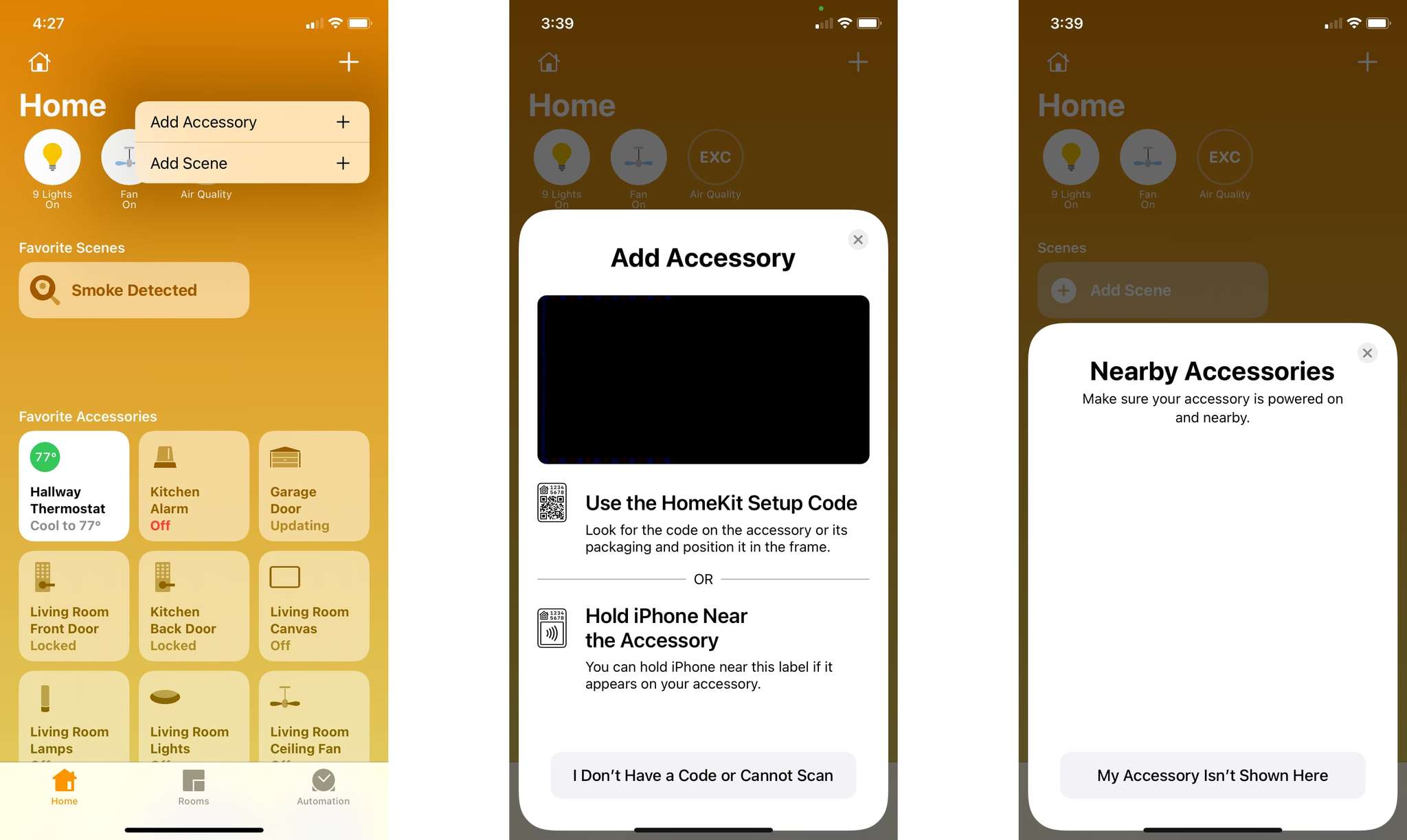 Home App Ios14 Add Accessory Screens