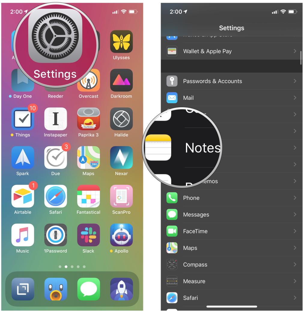 Automatically start new notes with a title or heading on Notes on iPhone or iPad by showing steps: Launch Settings, tap Notes