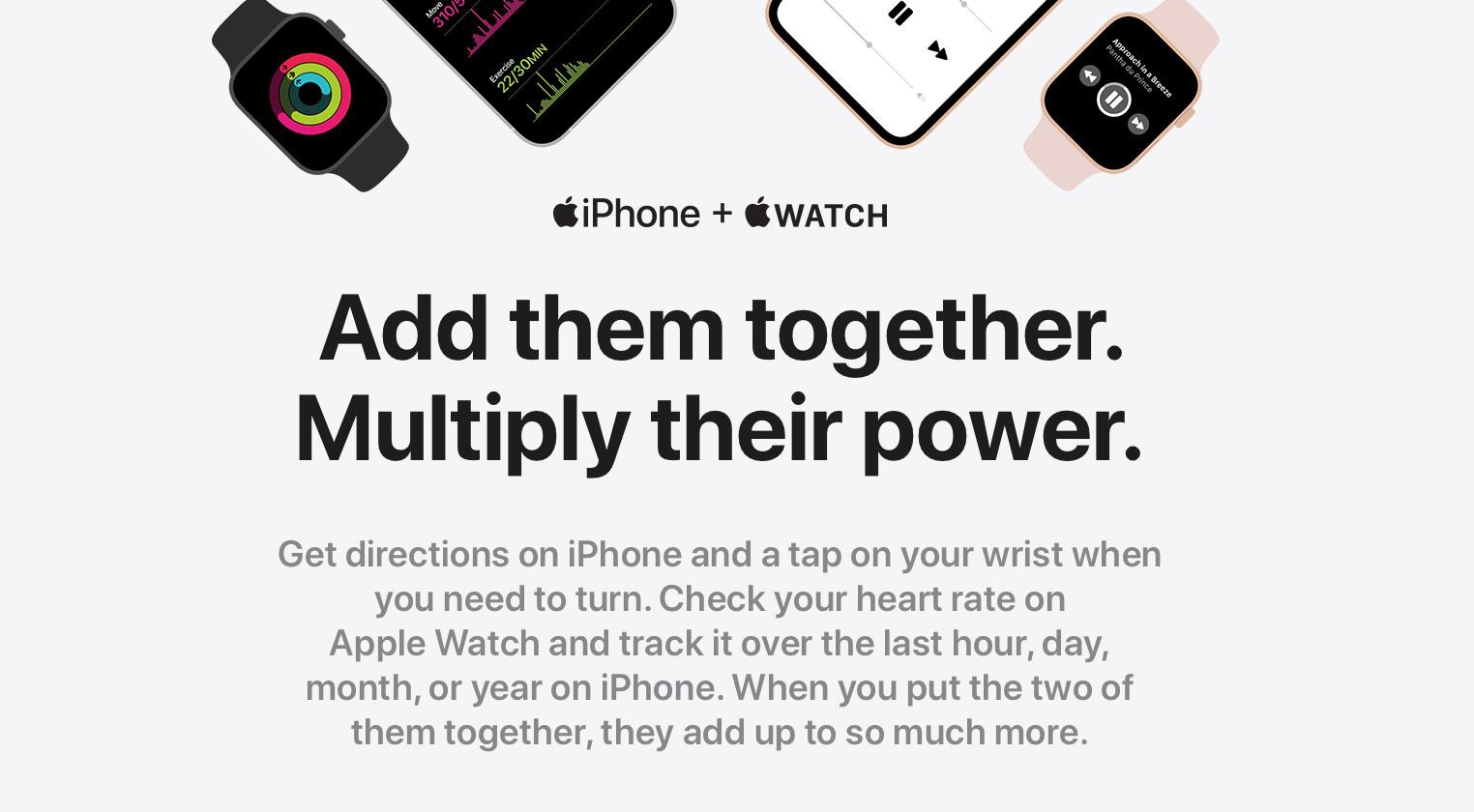 iPhone Plus Apple Watch Promo Screenshot