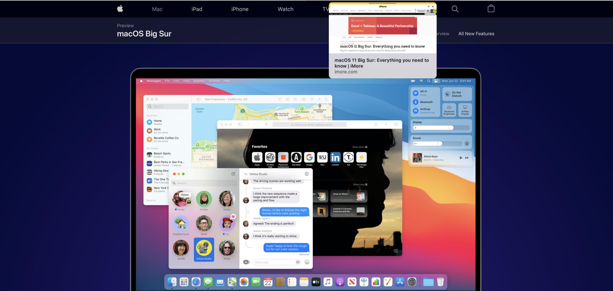 macOS Big Sur Safari web preview
