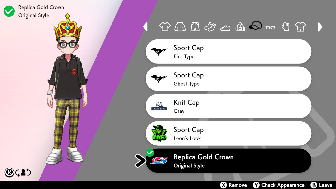 Pokemon Sword Shield Replica Gold Crown Changing