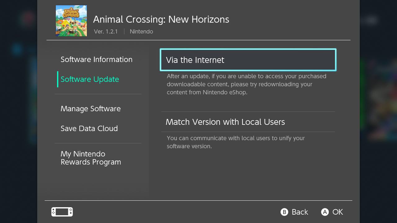 Animal Crossing New Horizons How To Update