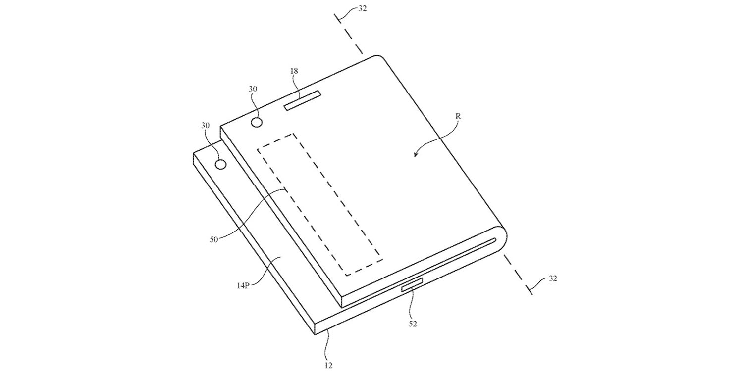 Foldable Iphone Patent With Exposed Strip