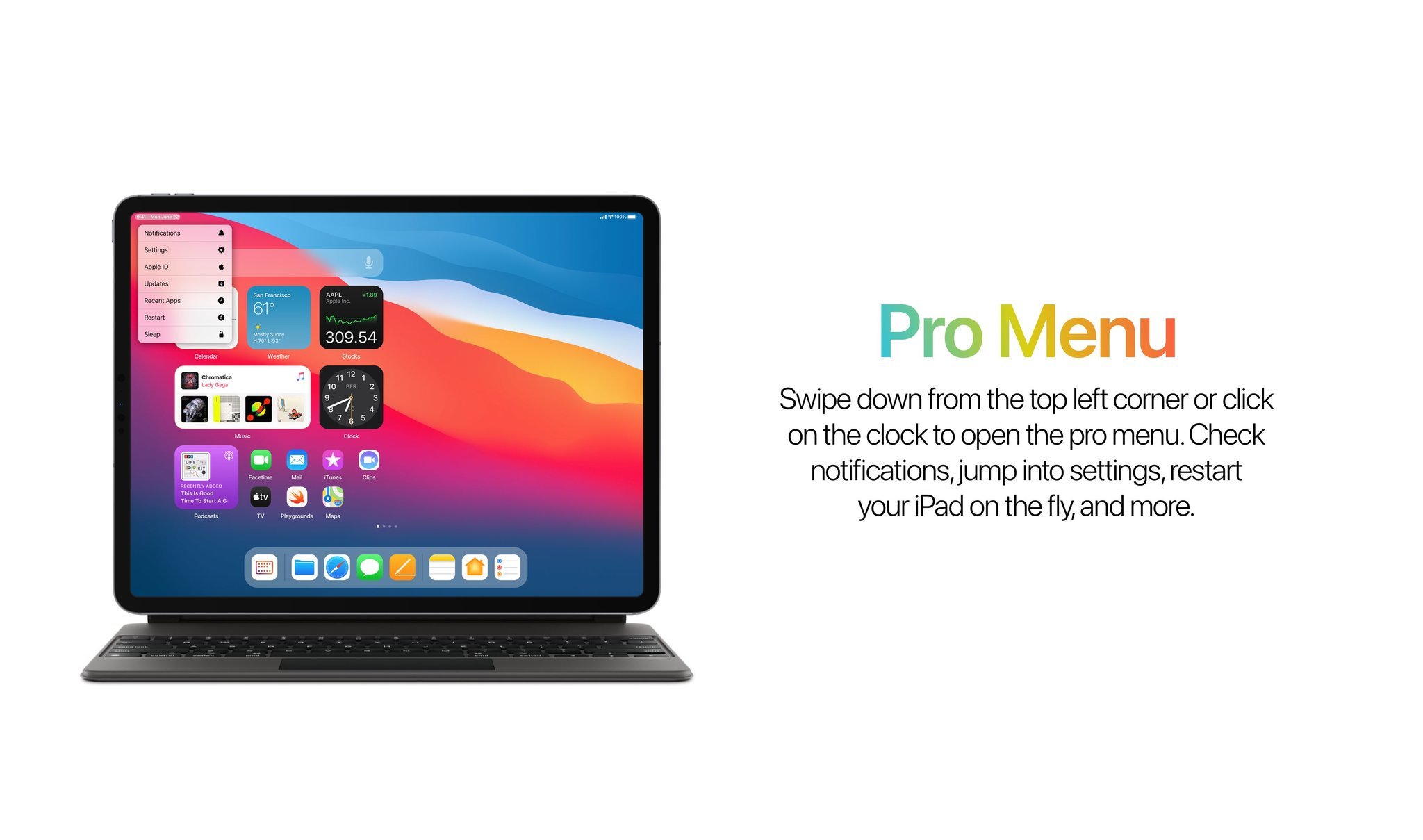 iPadOS 15 Concept Widget Pro Menu