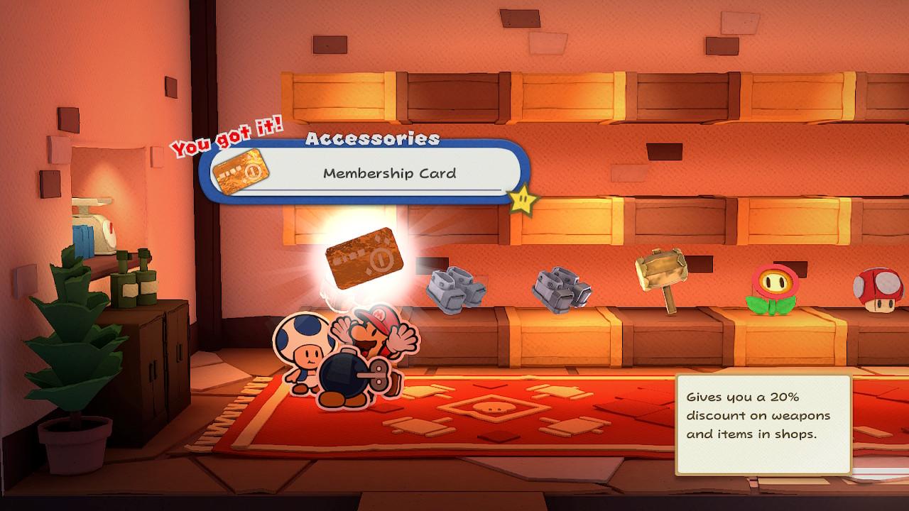 Mario Origami King Membership Card
