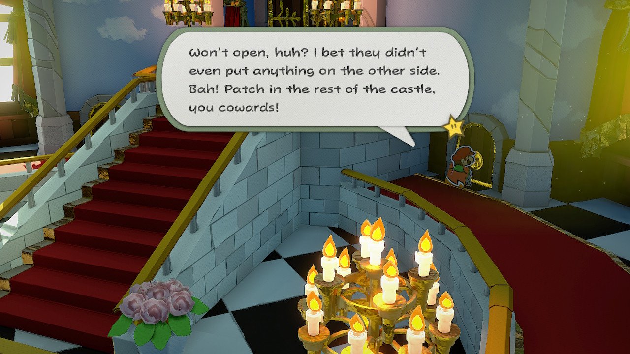 Paper Mario Origami King Peachs Castle Joke
