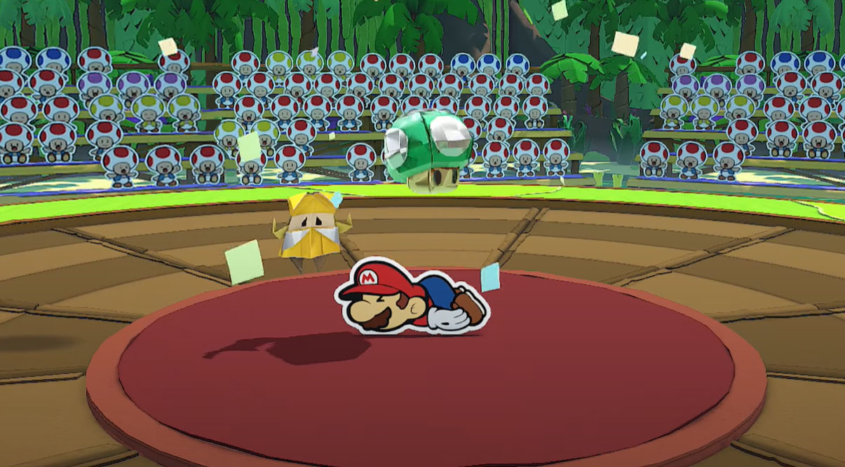 Paper Mario Tok 1 Up Mushroom Reviving In Battle