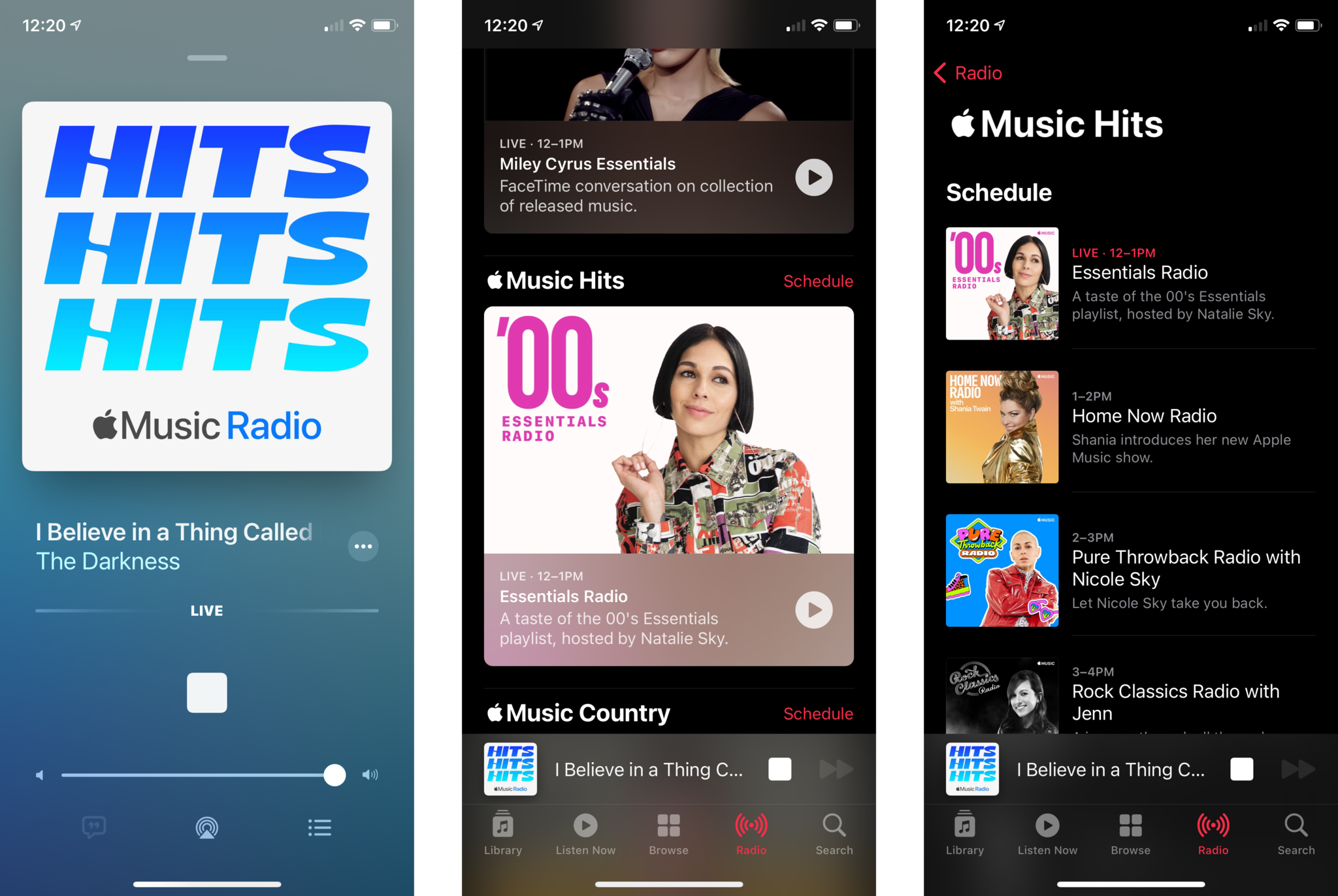 Apple Music Hits Radio Station Screenshots