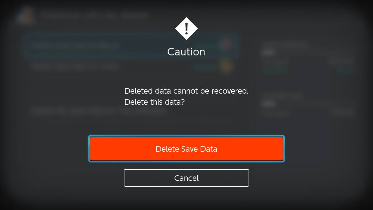 How To Delete Nintendo Switch Games Delete Save Data Red