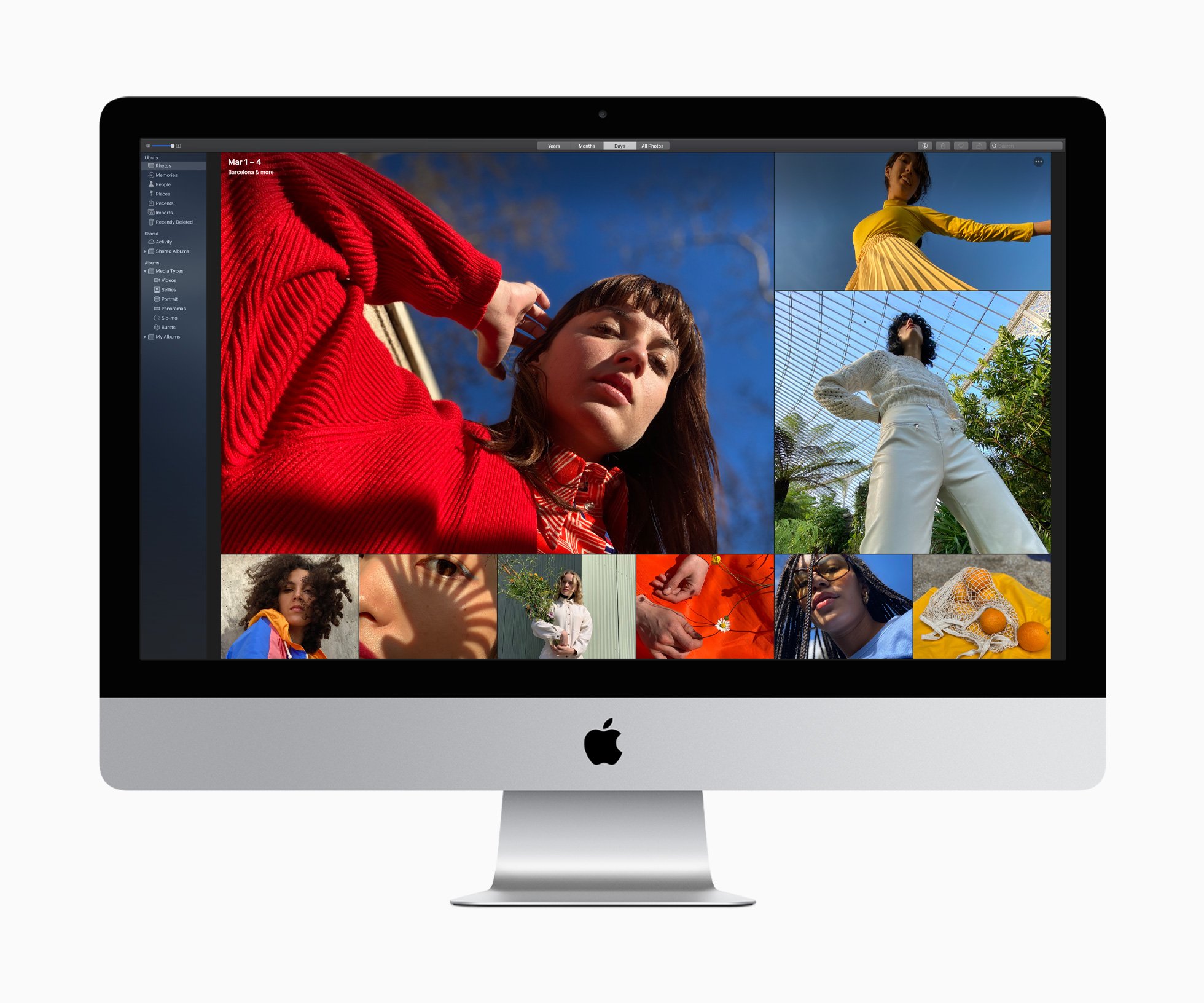 iMac 2020 with photos