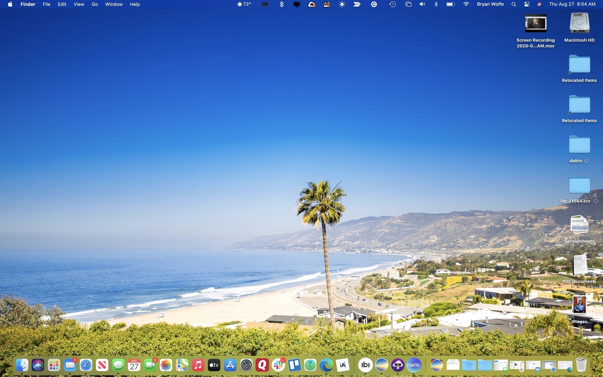 Mac Big Sur Desktop With Icons