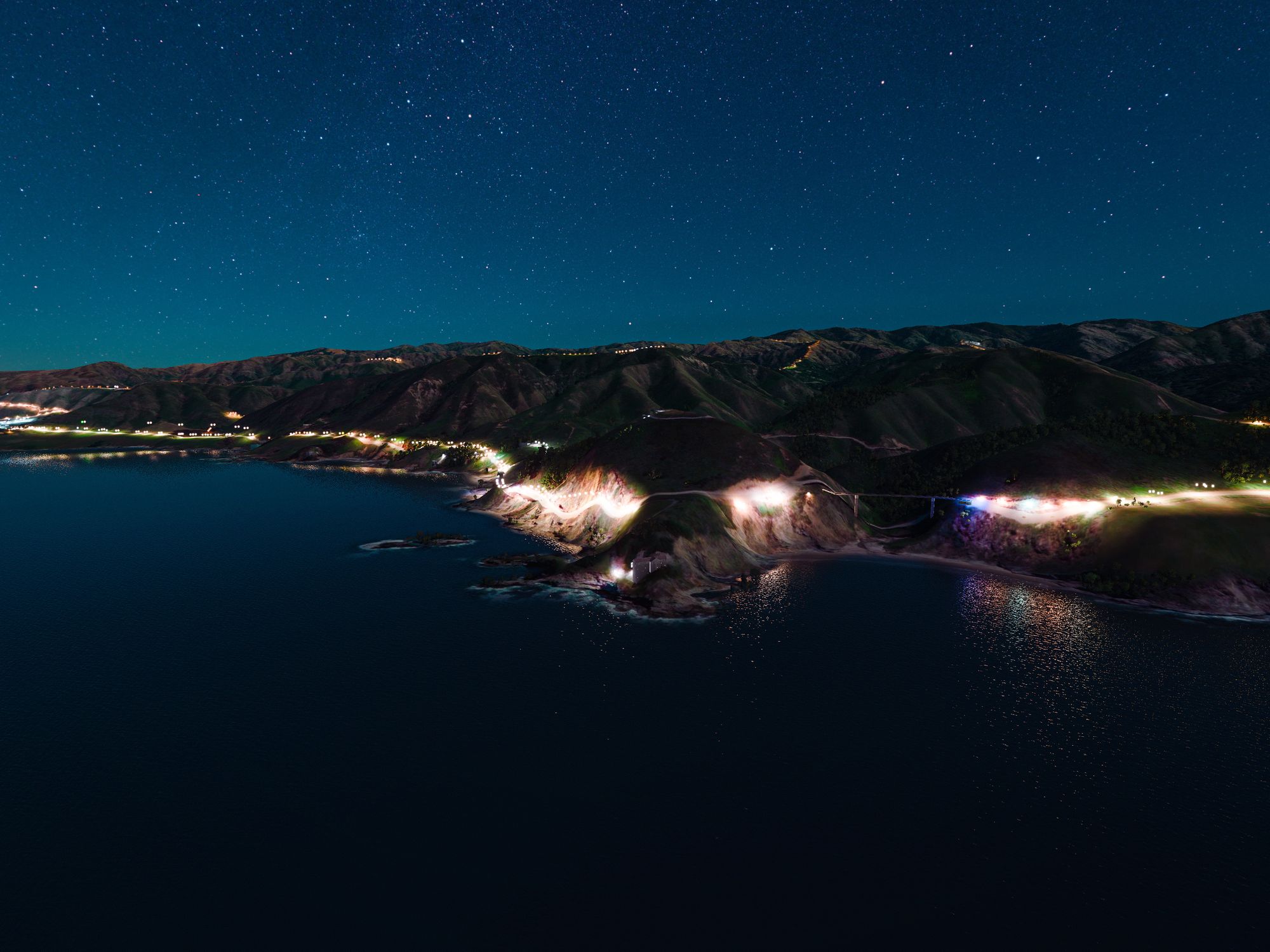 Macos Big Sur In Flight Simulator At Night