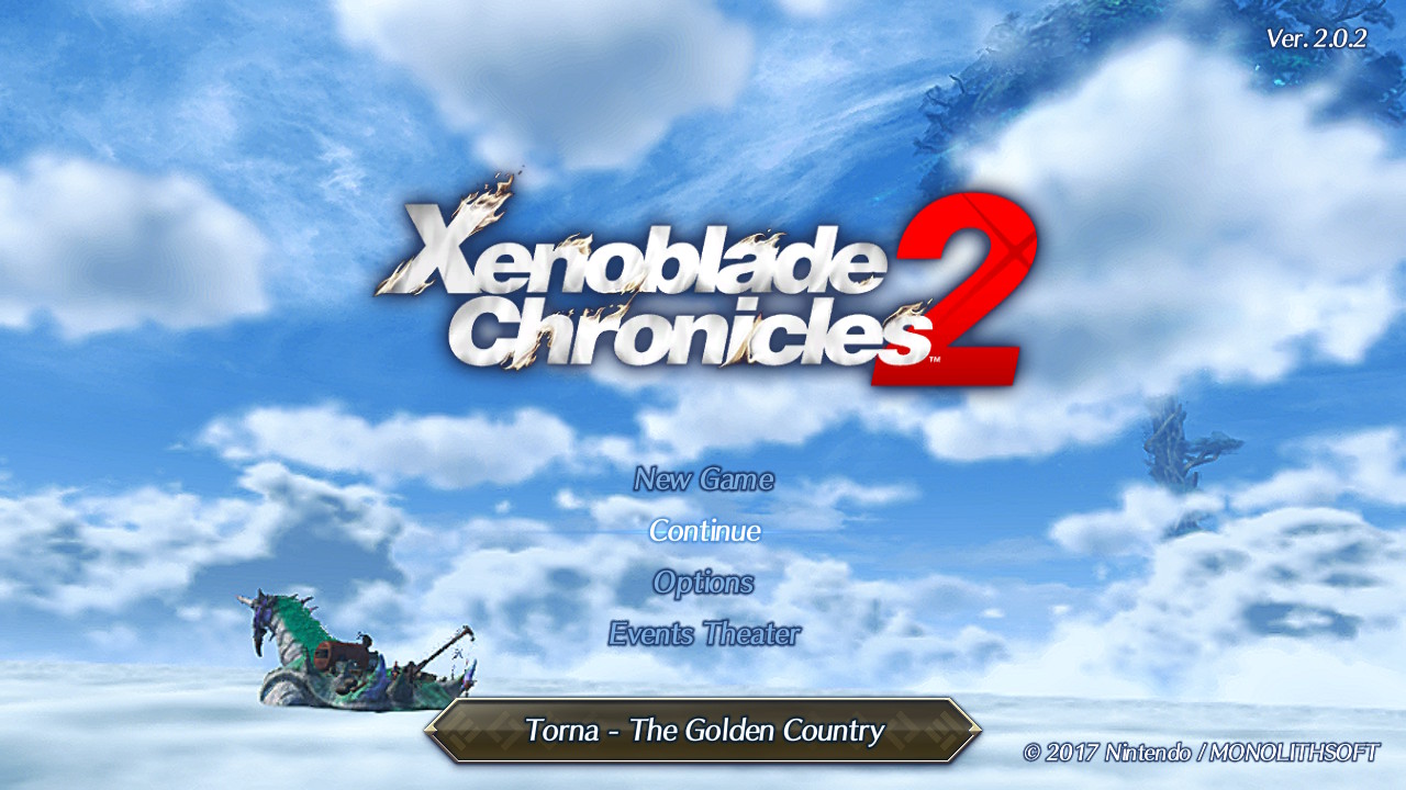 Xenoblade Chronicles 2 Title Screen