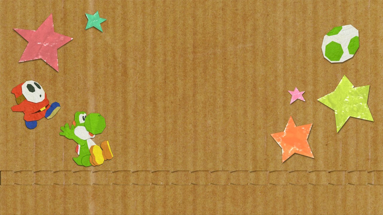 Yoshi's Crafted World Loading Screen