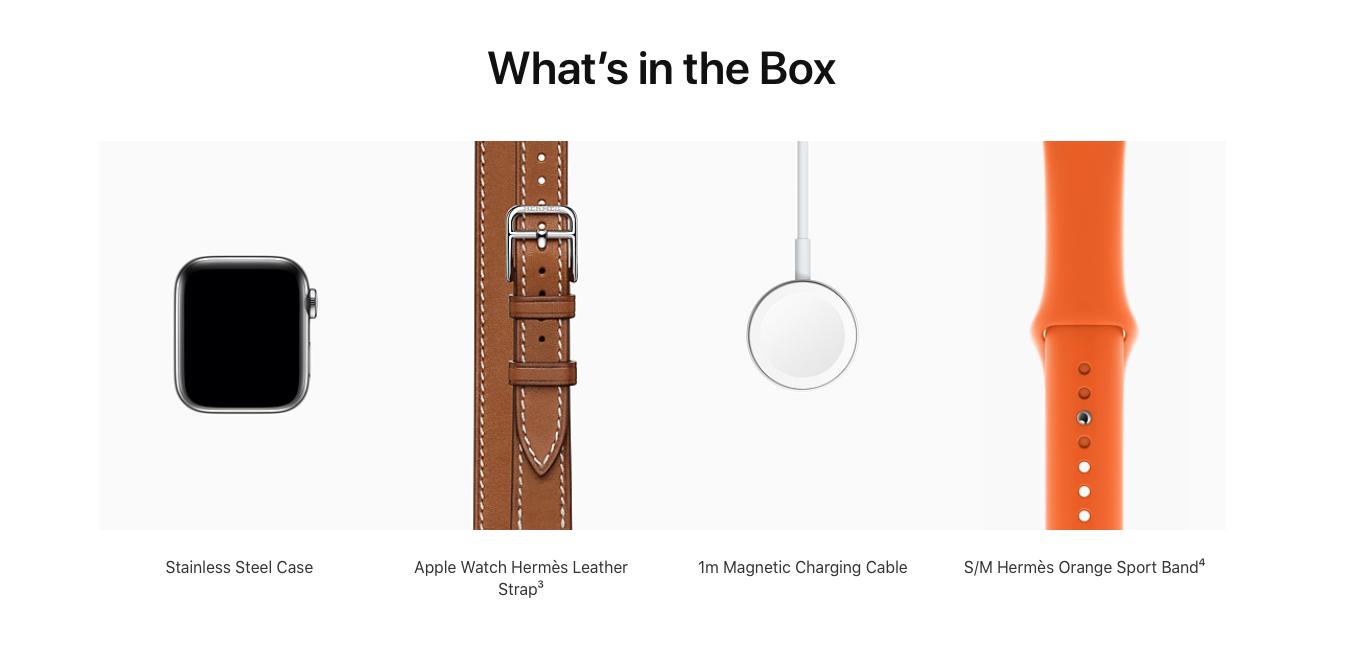 Apple Watch Hermes Box Contents