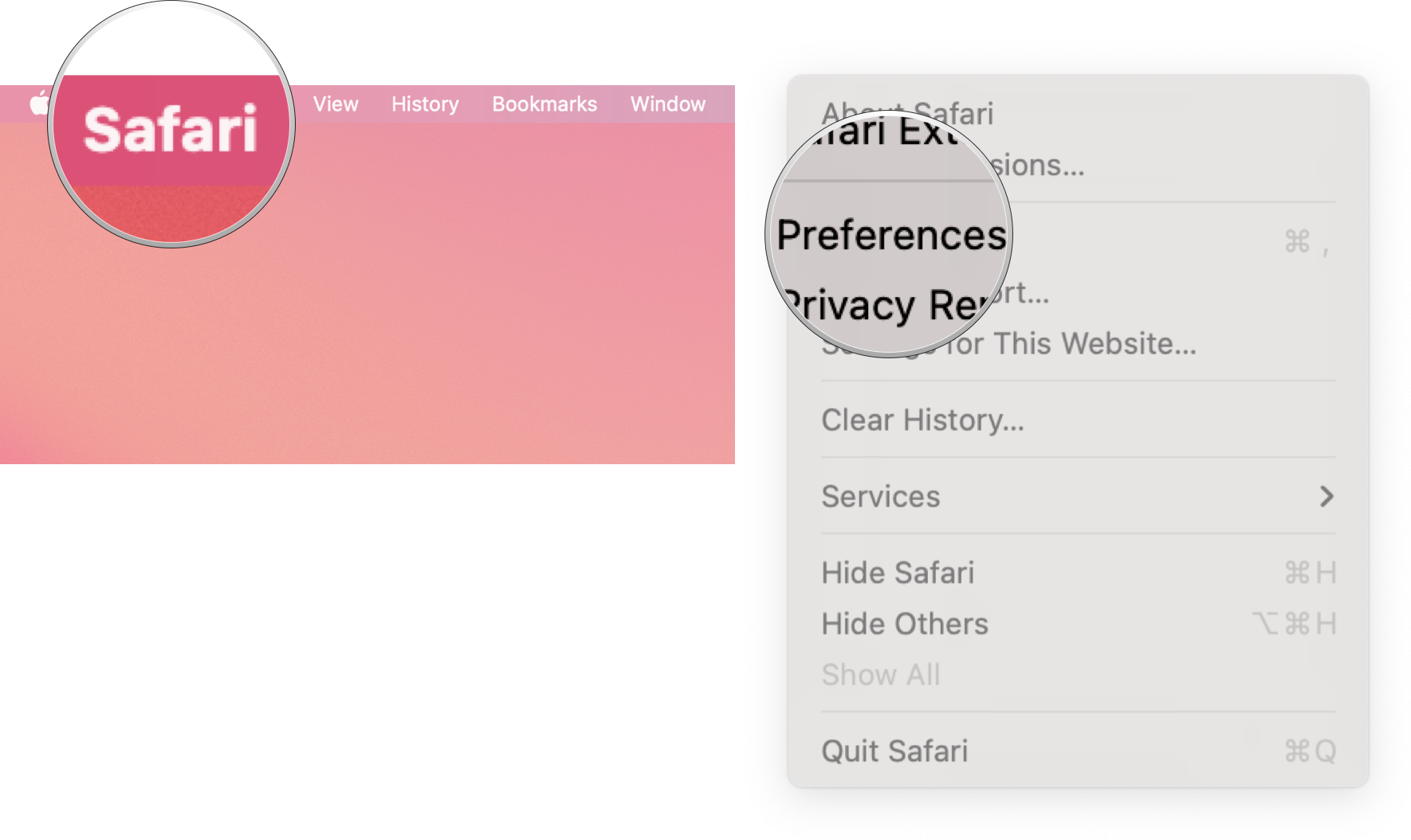 Clear Website Data From Safari On Mac: Launch Safari, click Safari from the top menu, and then click preferences.