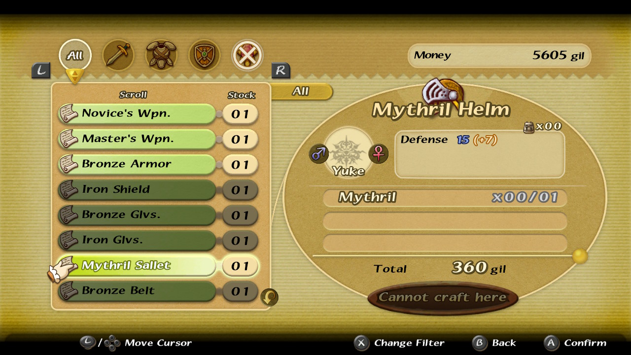 Final Fantasy Crystal Chronicles Remastered Edition Items