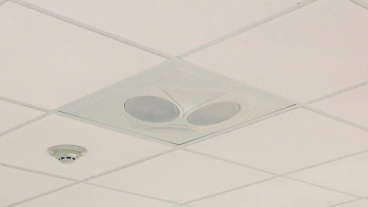 Pure Resonance Audio Vca8 installed in a ceiling