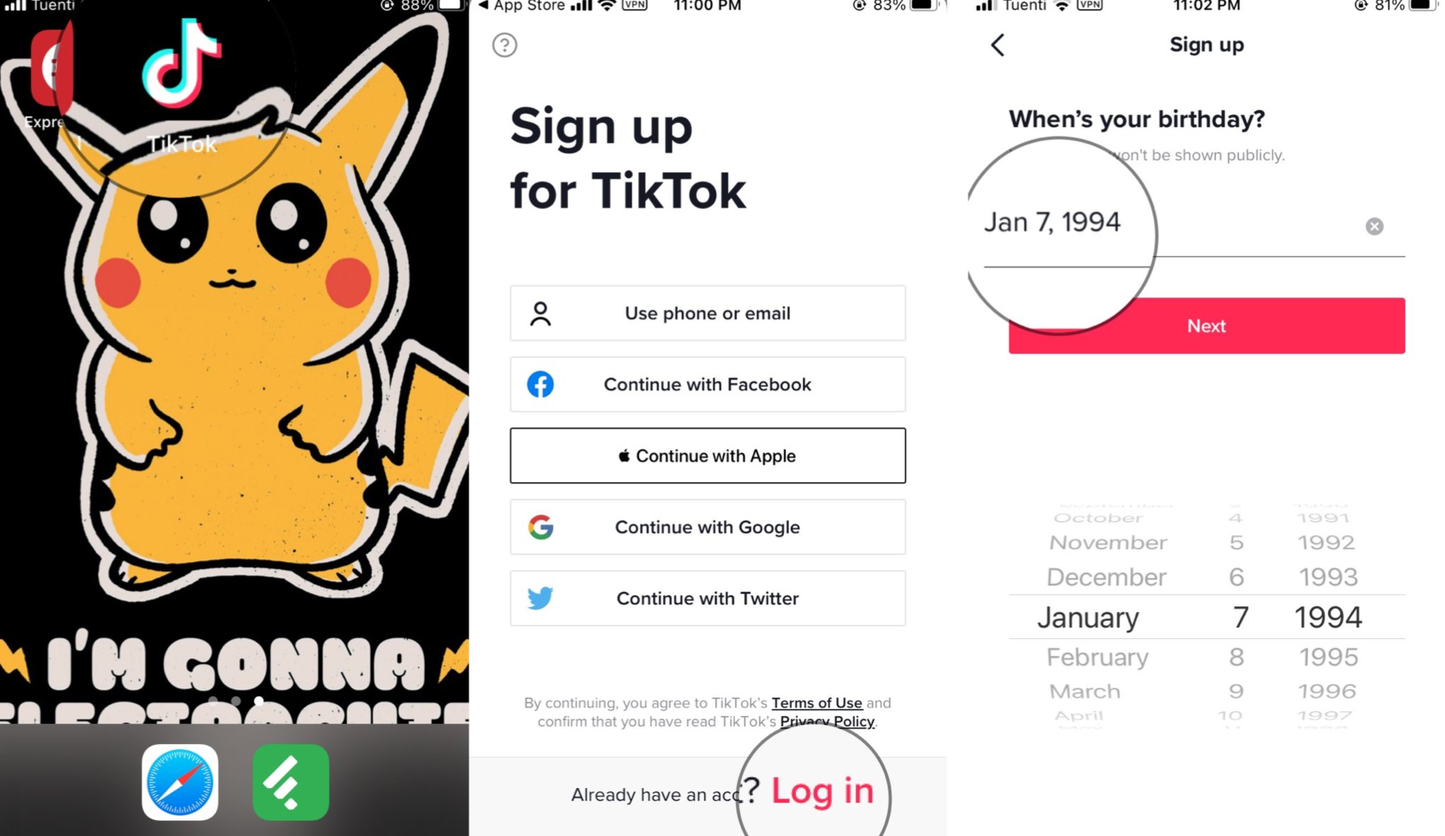 Sign Up For Tiktok From The App