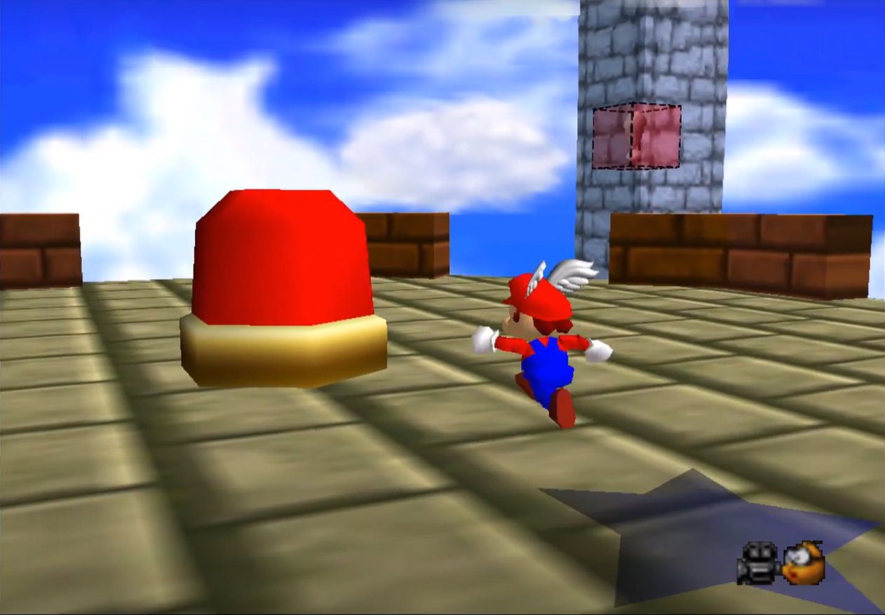 Super Mario 64 Red Button