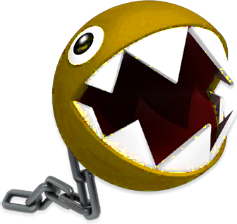 Super Mario Galaxy Enemies Gold Chain Chomp