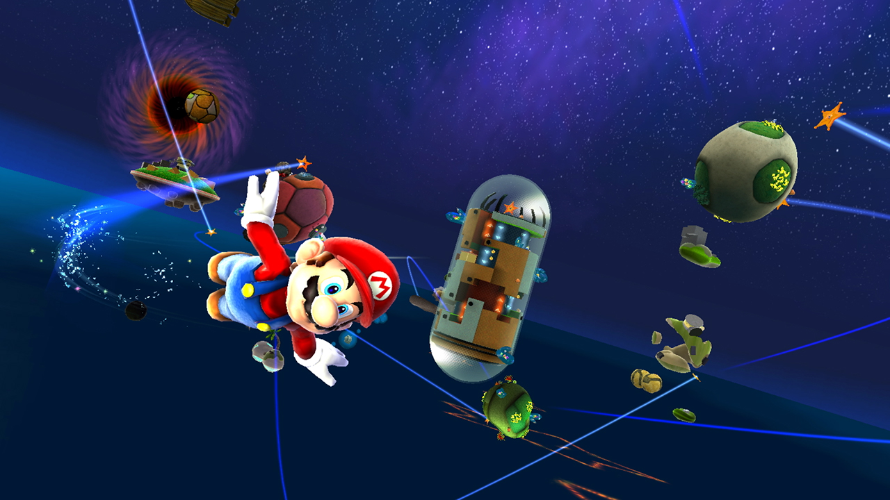 Super Mario Galaxy Flying