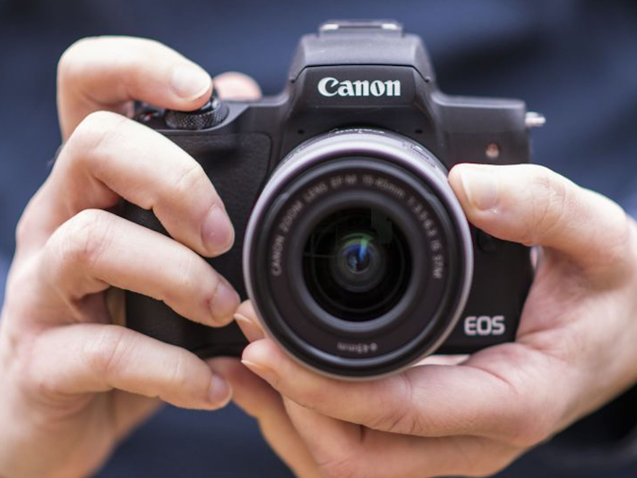 Canon M50 In Hands Shooting