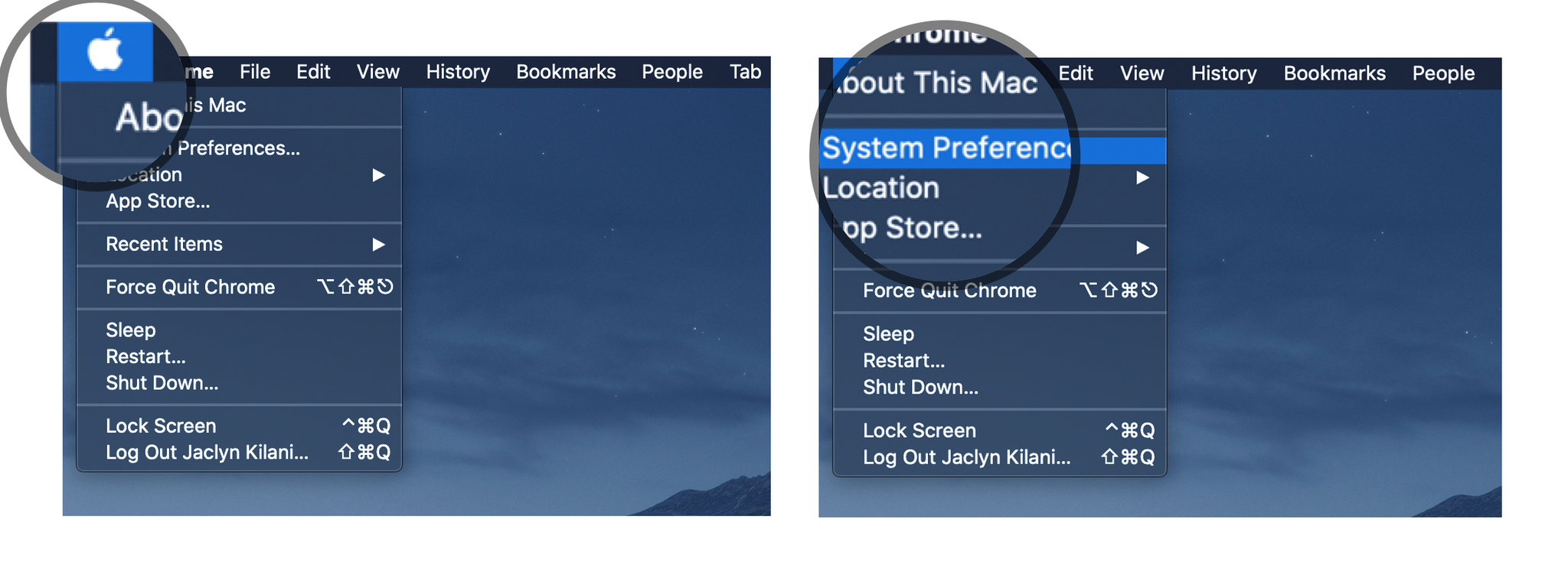 Revoke iCloud access on Mac: Click Apple Menu, Click System Preferences.