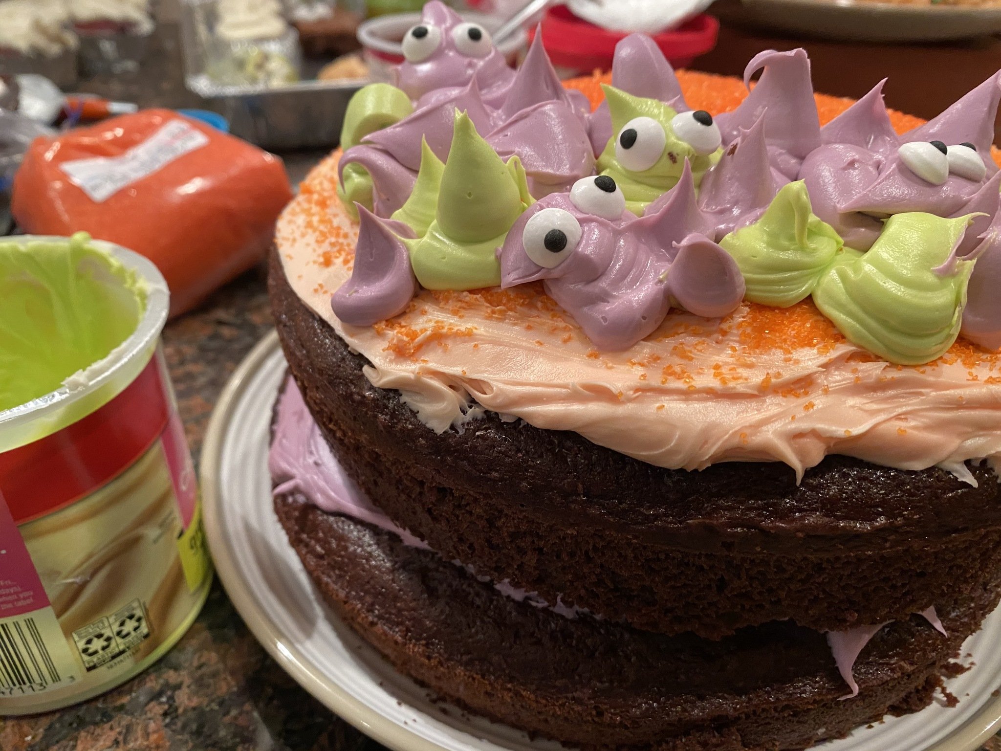 Devils Food Halloween Cake
