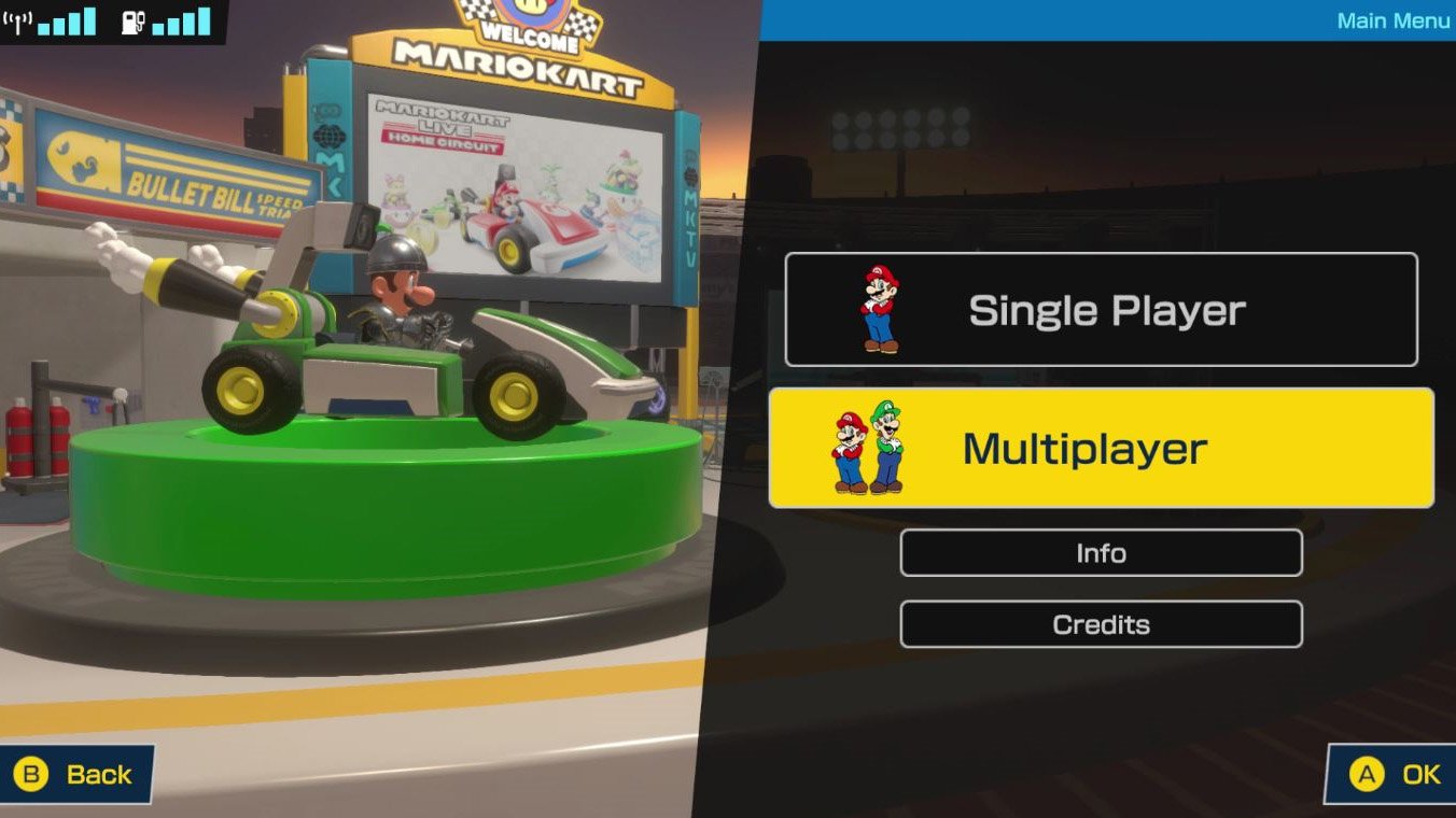 Mario Kart Live Player2 Multiplayer