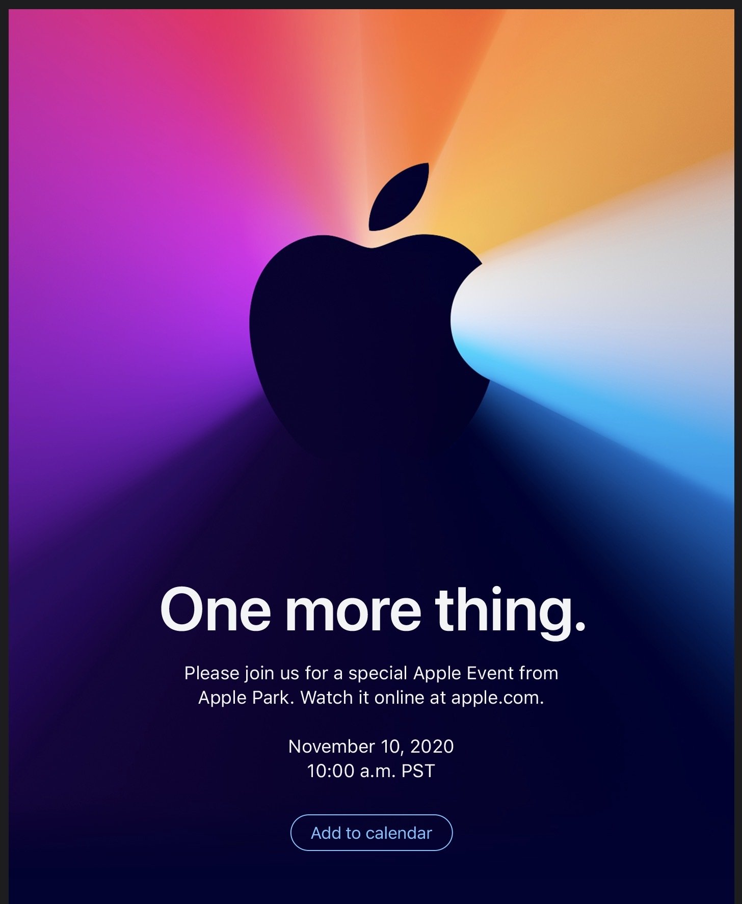Apple Event One More Thing
