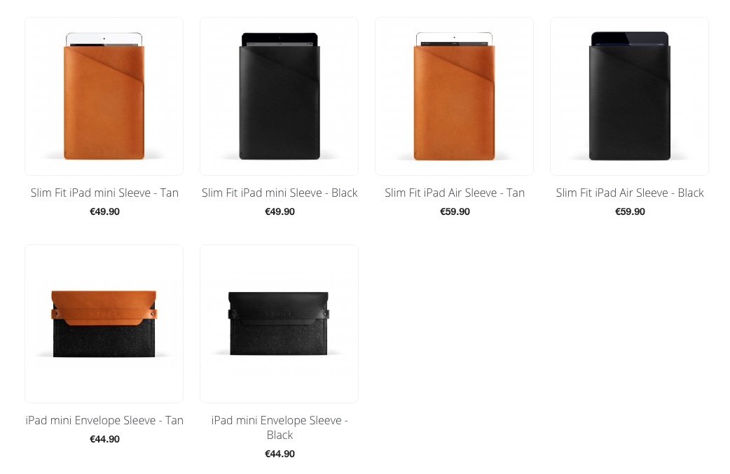 Mujjo Ipad Case Collection