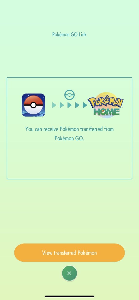 Pokemon Go Pokemon Home Transferring Pokemon