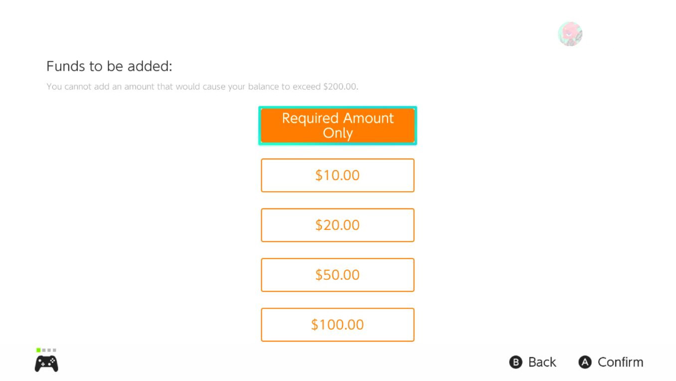 Redeem Gift Cards Switch Select Funds Amount