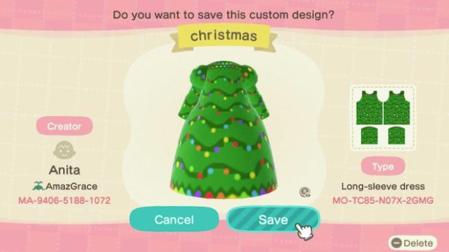 Acnh Christmas Tree Dress
