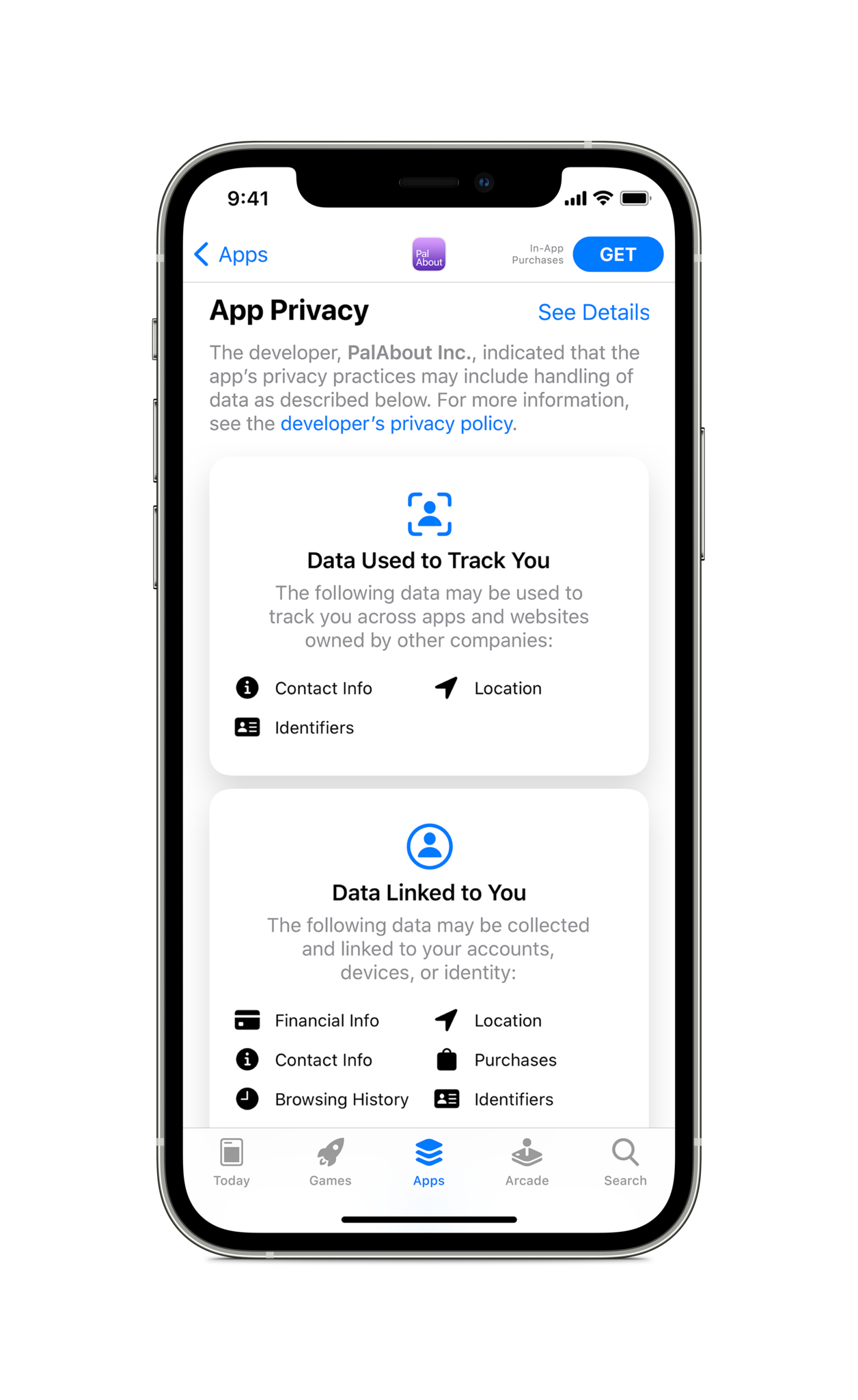 App Store Privacy Labels App Store