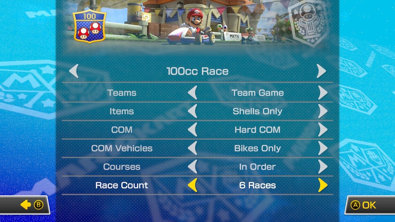 Mario Kart 8 Deluxe Vs Race