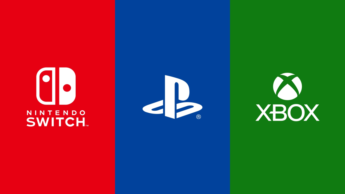 Nintendo, PlayStation, and Xbox logos