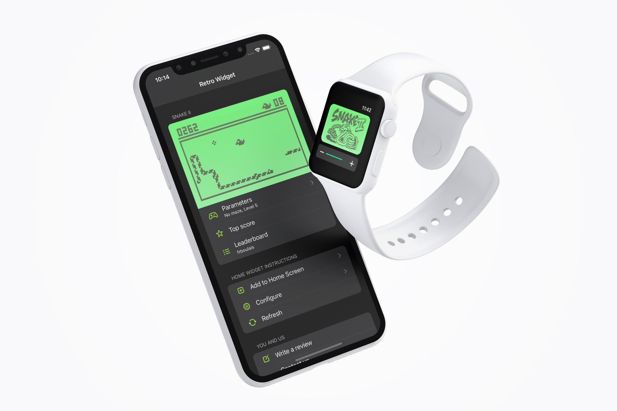 Retro Widgets Snake On Iphone Apple Watch
