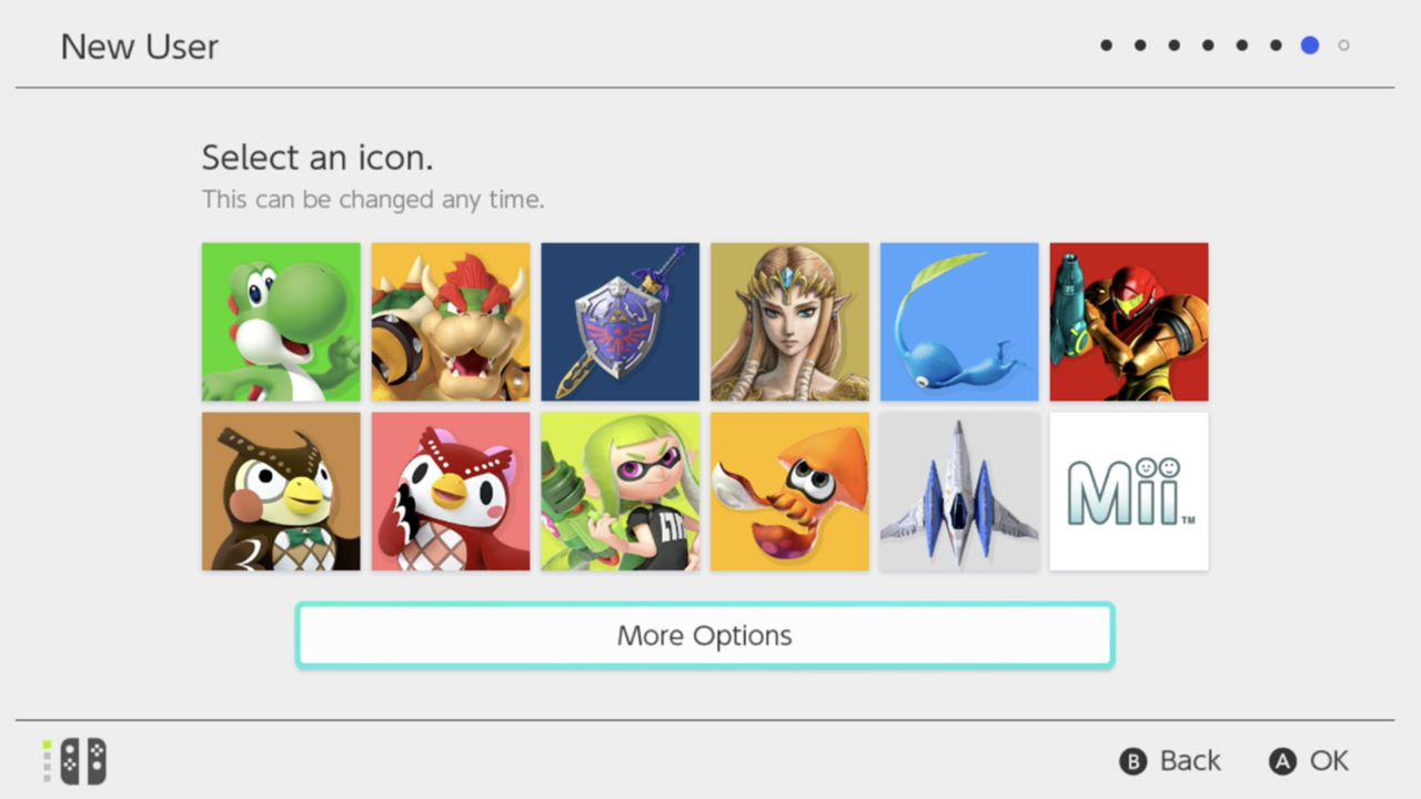 Set Up Switch Choose Icon