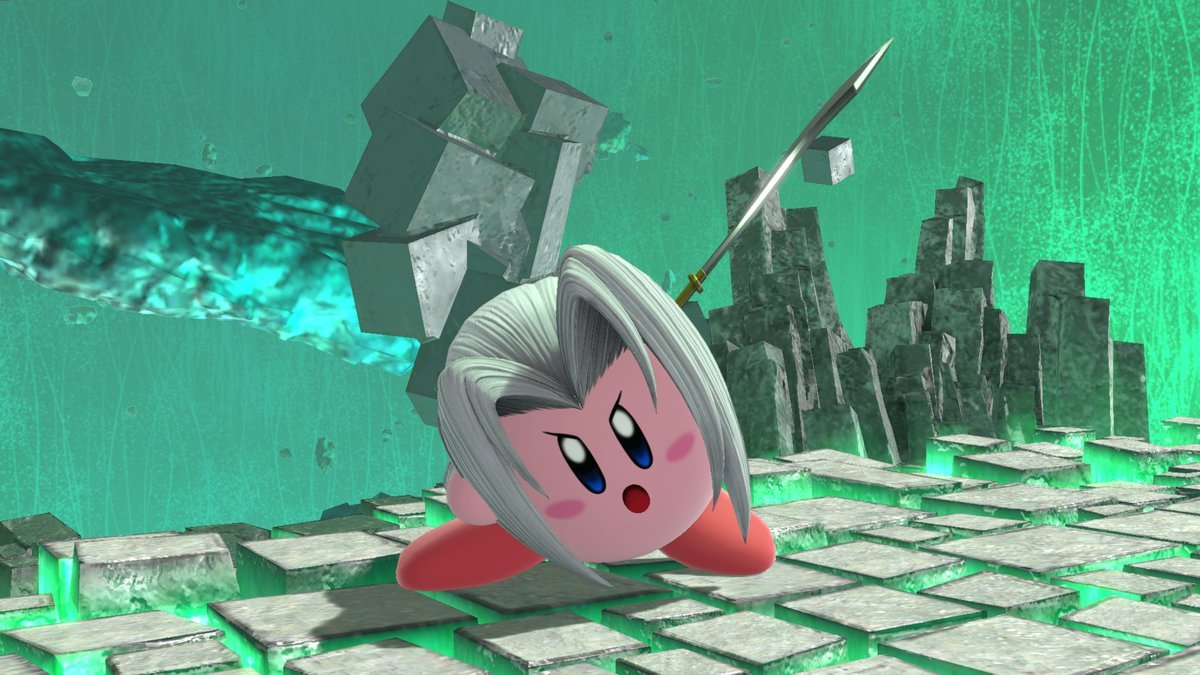 Super Smash Bros Ultime Sephiroth Kirby