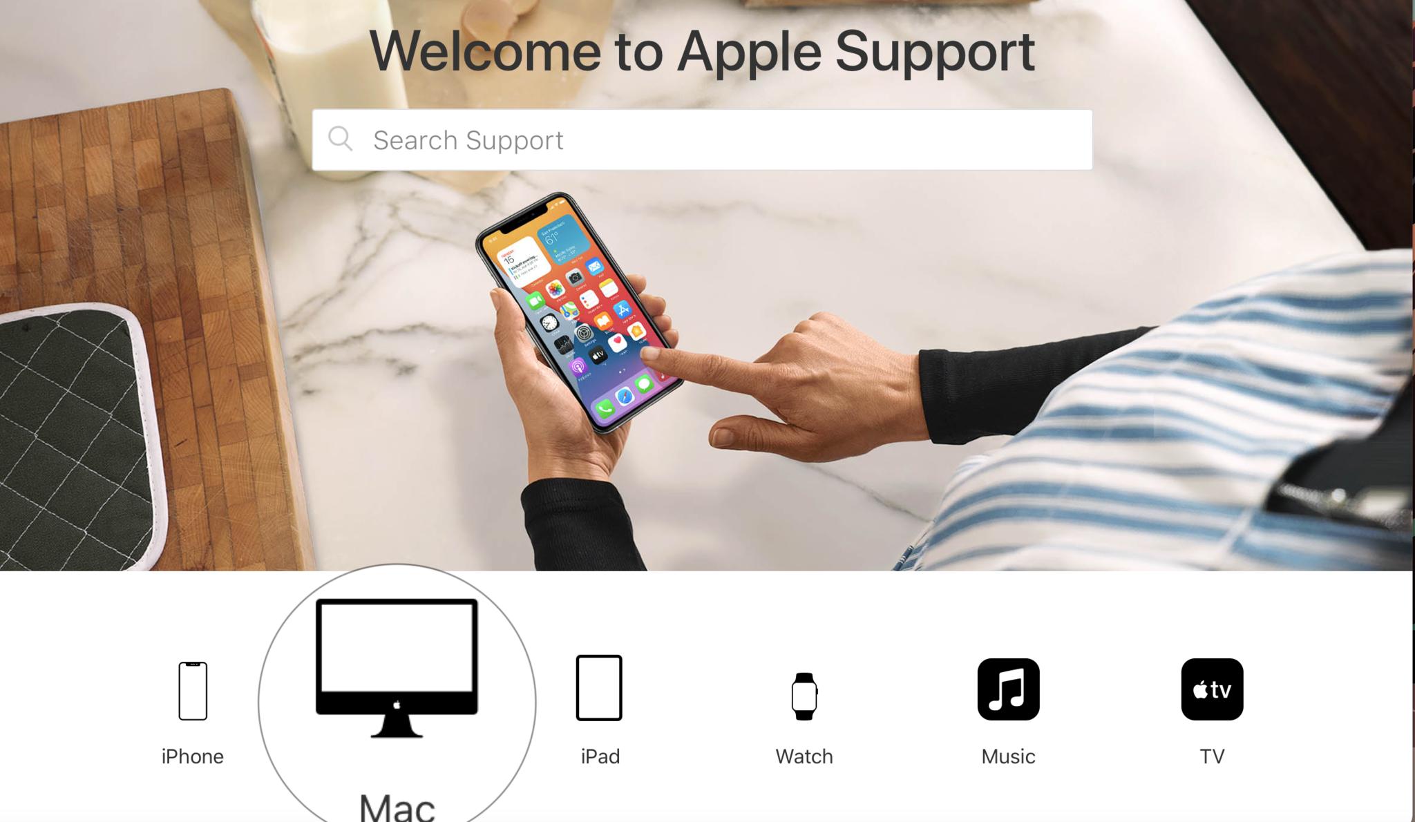Getting Apple Support  - How to set up a Genius Bar appointment or repair - visit Apple Support and select the device you want to fix.