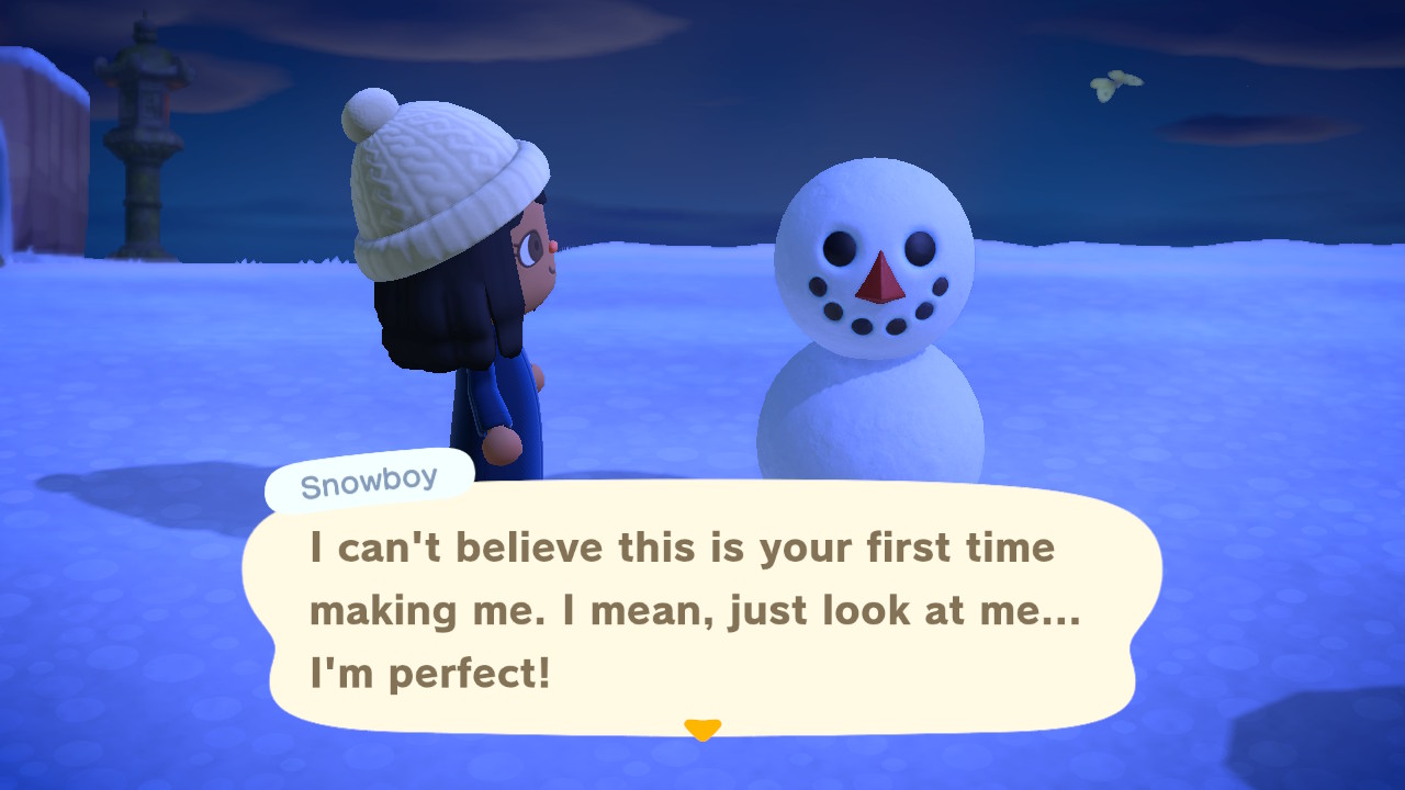 Animal Crossing Acnh Make Perfect Snowboy Dialogue