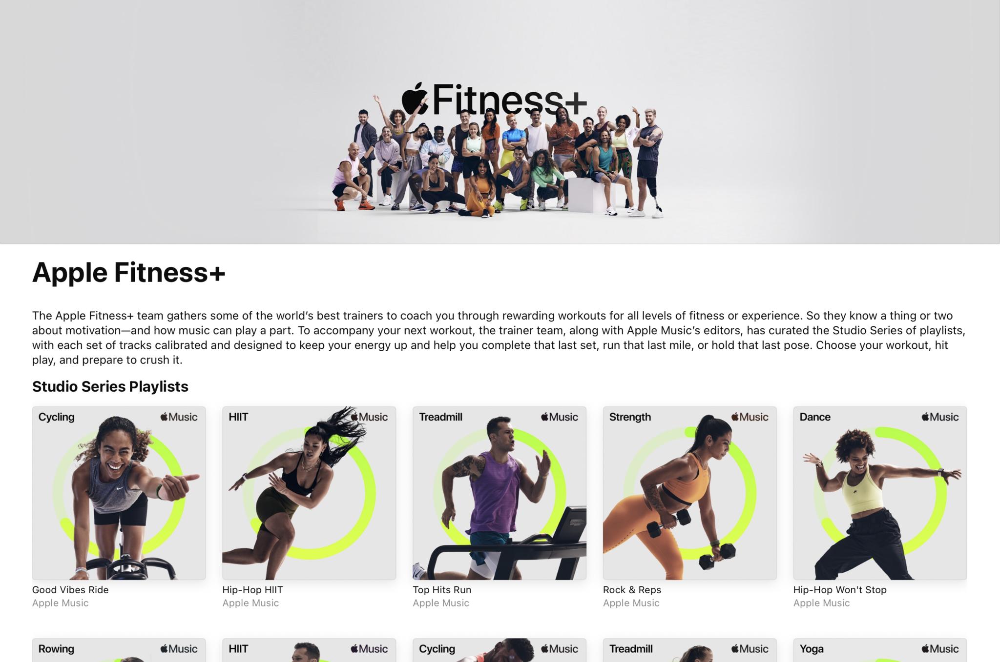 Apple Music Apple Fitness Plus