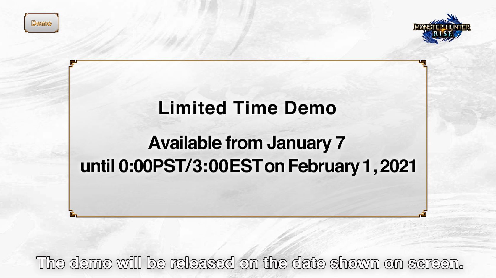 Monster Hunter Rise demo reveal