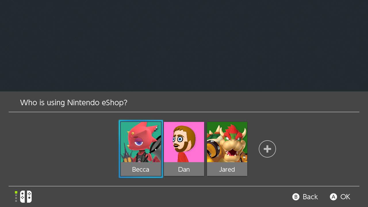 Purchase a digital game on your Nintendo account by showing: Nintendo Eshop User Account