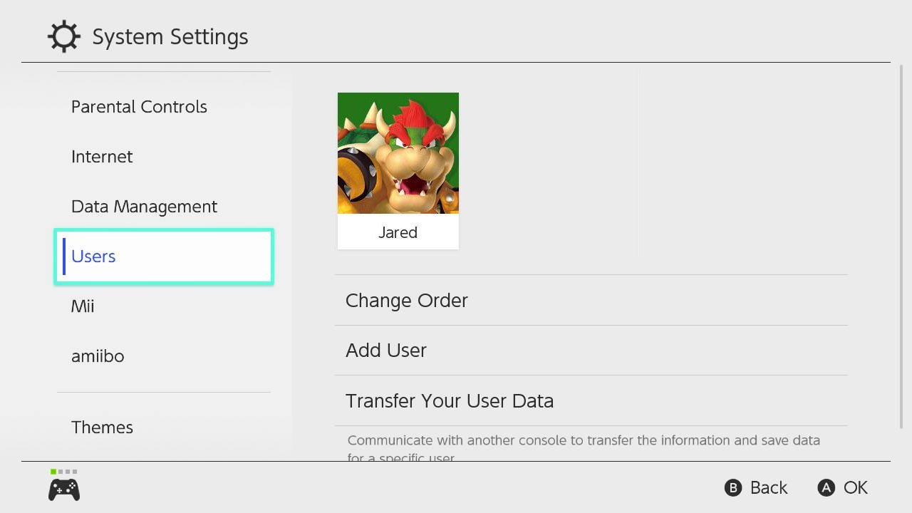 Make other switch primary console by showing: Switch New User Users