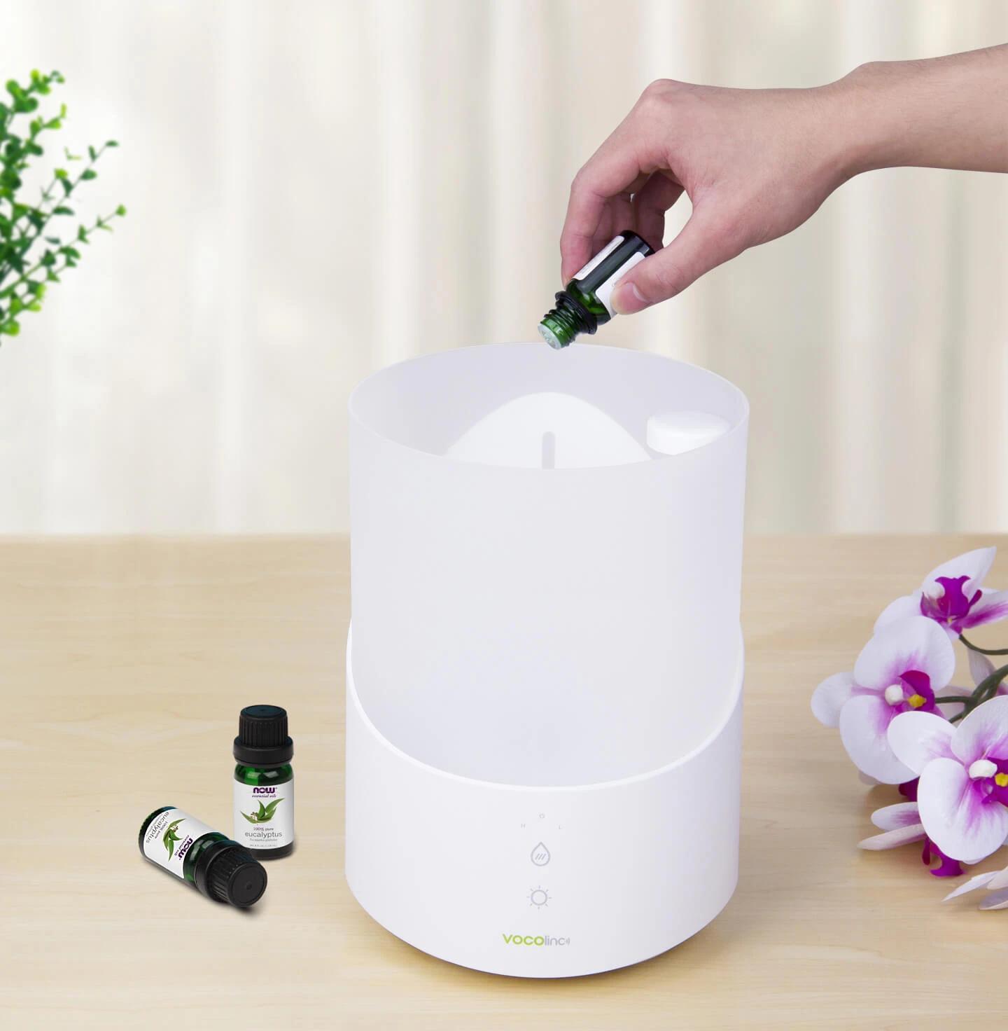 Vocolinc Cool Mist Humidifier essential oils added