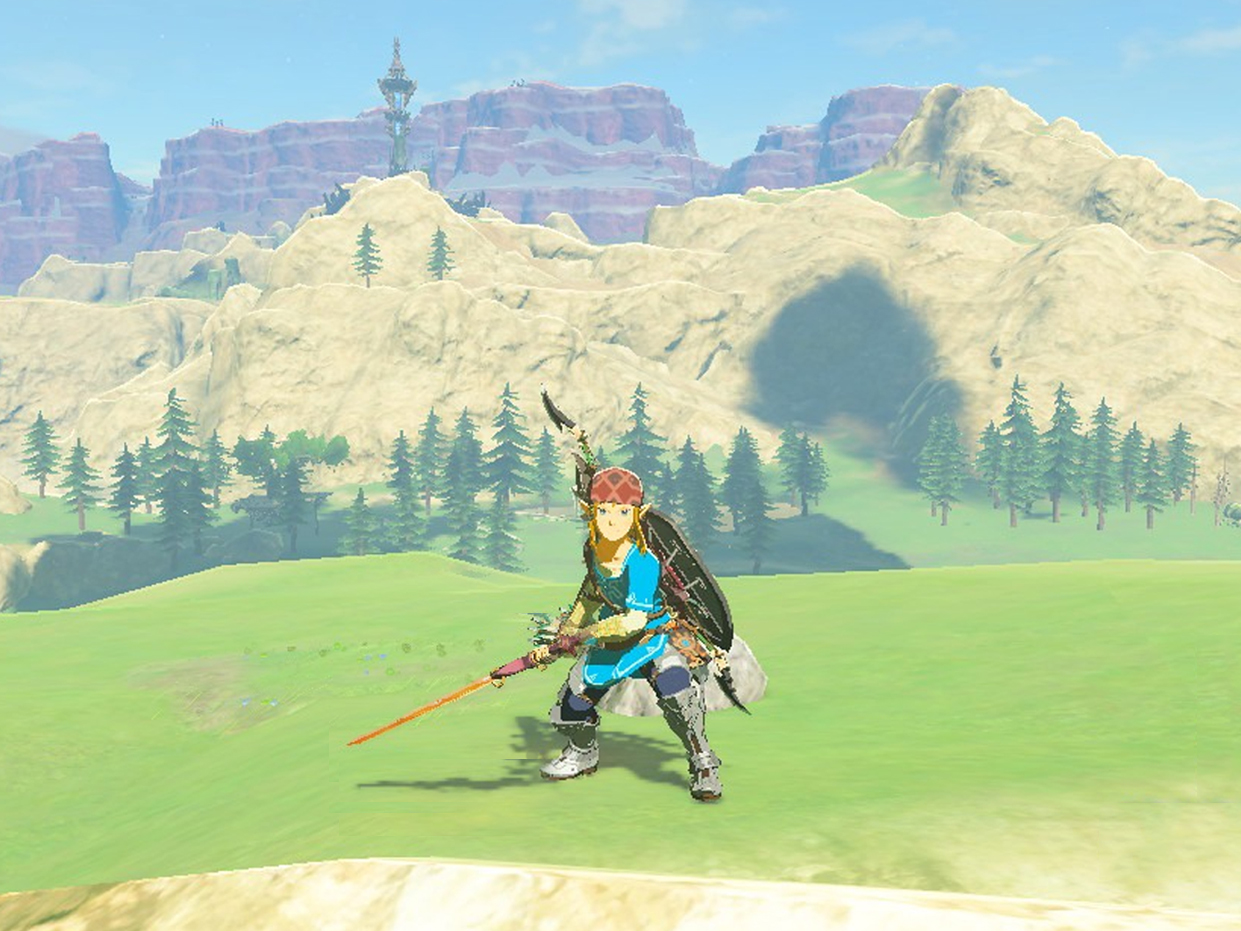 Breath Of The Wild Link With Sword